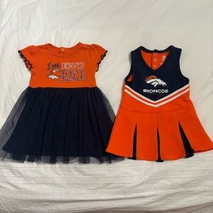 NFL Denver Broncos Baby Dresses EUC